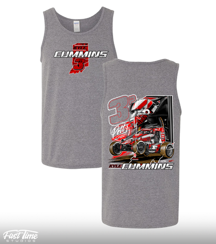 2025 Heather Graphite Indiana Nights Unisex Tank Top