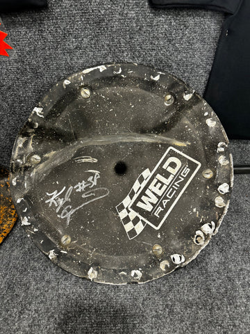 Kyle Cummins Autographed Raced Wheel Cover