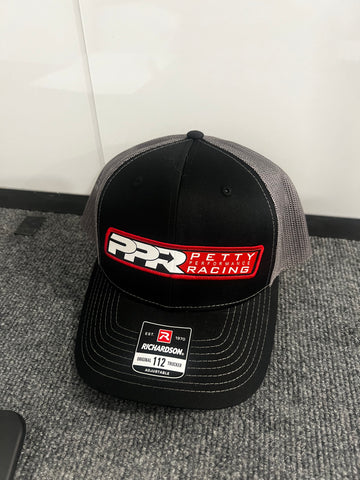 Black/Charcoal Richardson 112 PPR Patch Hat