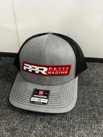 Grey/Black Richardson 112 PPR Patch Hat